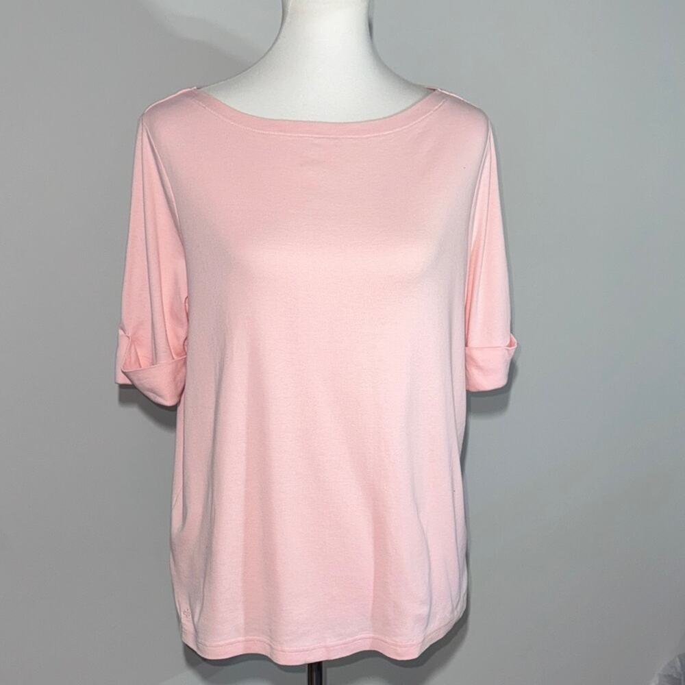 Lauren Ralph Lauren Light Pink Knit Top Women's 1X